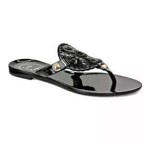 Jack Rogers Georgica Jelly, black, New in Box, Size 9
